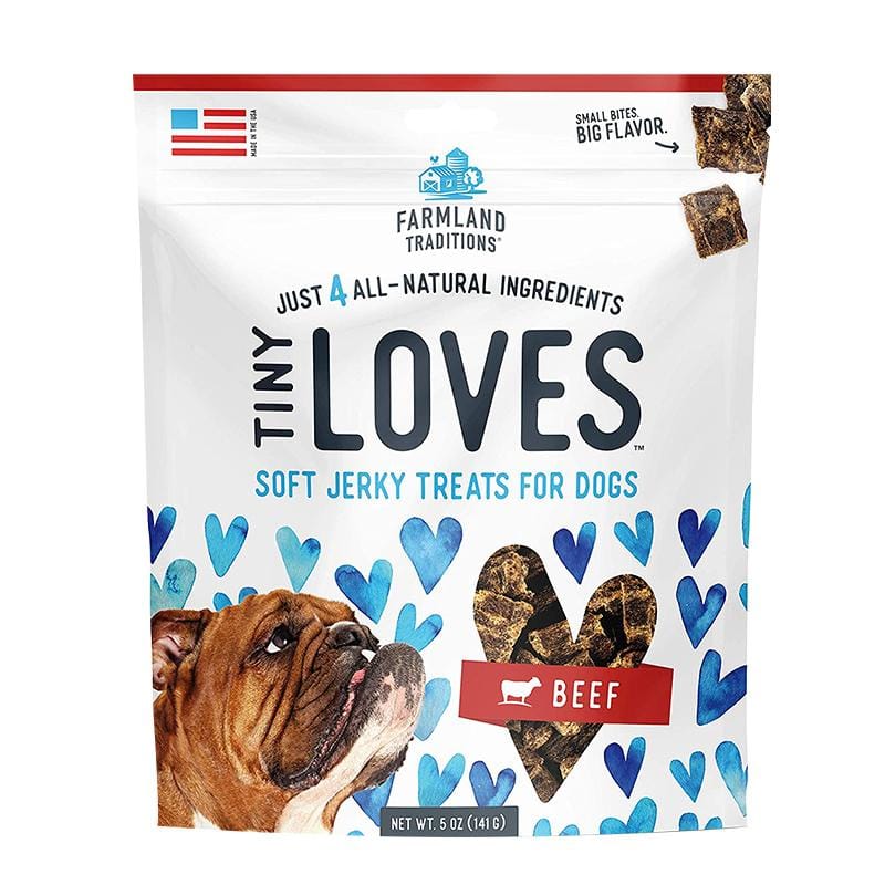 Farmland Traditions Farmland Traditions Tiny Loves Beef Soft Jerky Dog Treats 5oz Dog Food & Treats