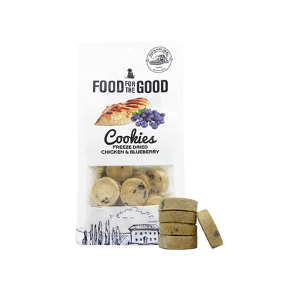 Food For The Good [25% OFF] Food For The Good Chicken & Blueberry Cookies Freeze-Dried Cat & Dog Treats 70g Dog Food & Treats