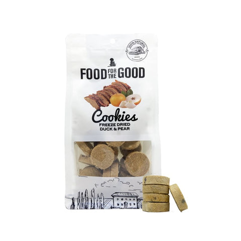 Food For The Good [25% OFF] Food For The Good Duck & Pear Cookies Freeze-Dried Cat & Dog Treats 70g Dog Food & Treats