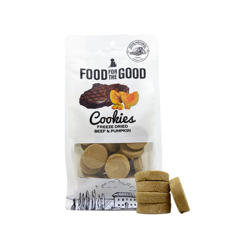 Food For The Good [25% OFF] Food For The Good Beef & Pumpkin Cookies Freeze-Dried Cat & Dog Treats 70g Dog Food & Treats