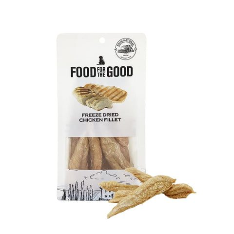 Food For The Good [25% OFF] Food For The Good Chicken Fillet Freeze-Dried Cat & Dog Treats 100g Dog Food & Treats