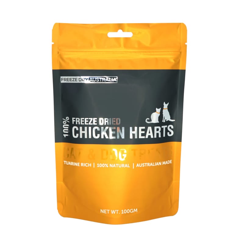 Freeze Dry Australia [32% OFF] Freeze Dry Australia Chicken Hearts Freeze Dried Cat & Dog Treats 100g Dog Food & Treats
