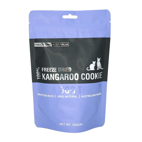 Freeze Dry Australia [TREATS GALORE SPECIAL] Freeze Dry Australia Kangaroo Cookies Freeze Dried Dog Treats 100g Dog Food & Treats