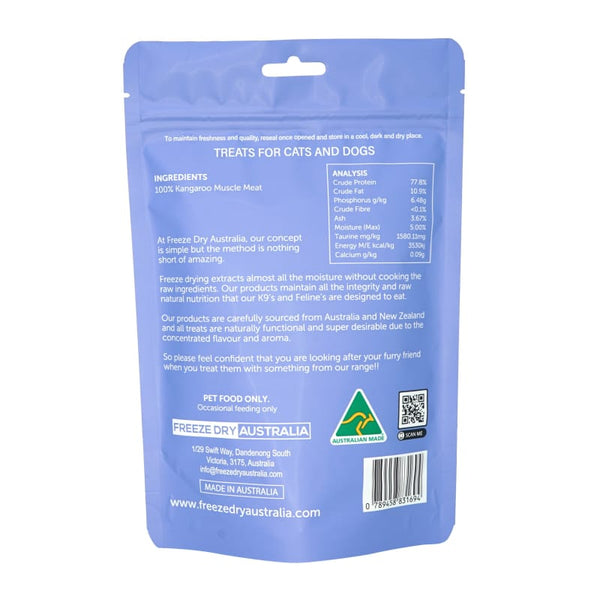 Freeze Dry Australia [TREATS GALORE SPECIAL] Freeze Dry Australia Kangaroo Cookies Freeze Dried Dog Treats 100g Dog Food & Treats