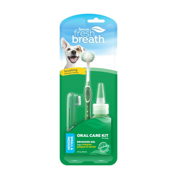 TropiClean [15% OFF] Tropiclean Fresh Breath Oral Care Kit (2 Sizes) Dog Healthcare