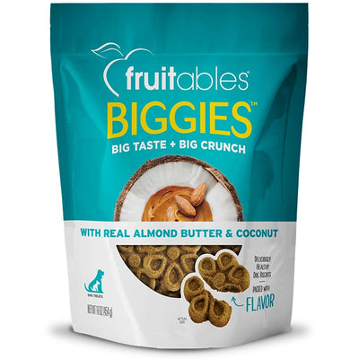 Fruitables [33% OFF] Fruitables Biggies Almond Butter & Coconut Biscuit Dog Treats 16oz Dog Food & Treats