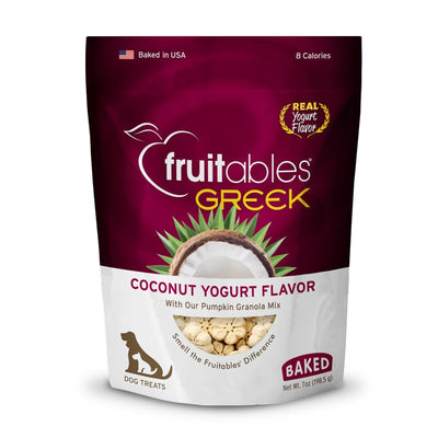 Fruitables [33% OFF] Fruitables Greek Yogurt Coconut Biscuit Dog Treats 7oz Dog Food & Treats