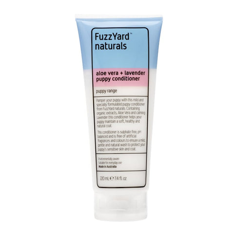 Fuzzyard [11.11 DEALS! 2 FOR $29] Fuzzyard Aloe Vera and Lavender Puppy Conditioner 220ml Grooming & Hygiene