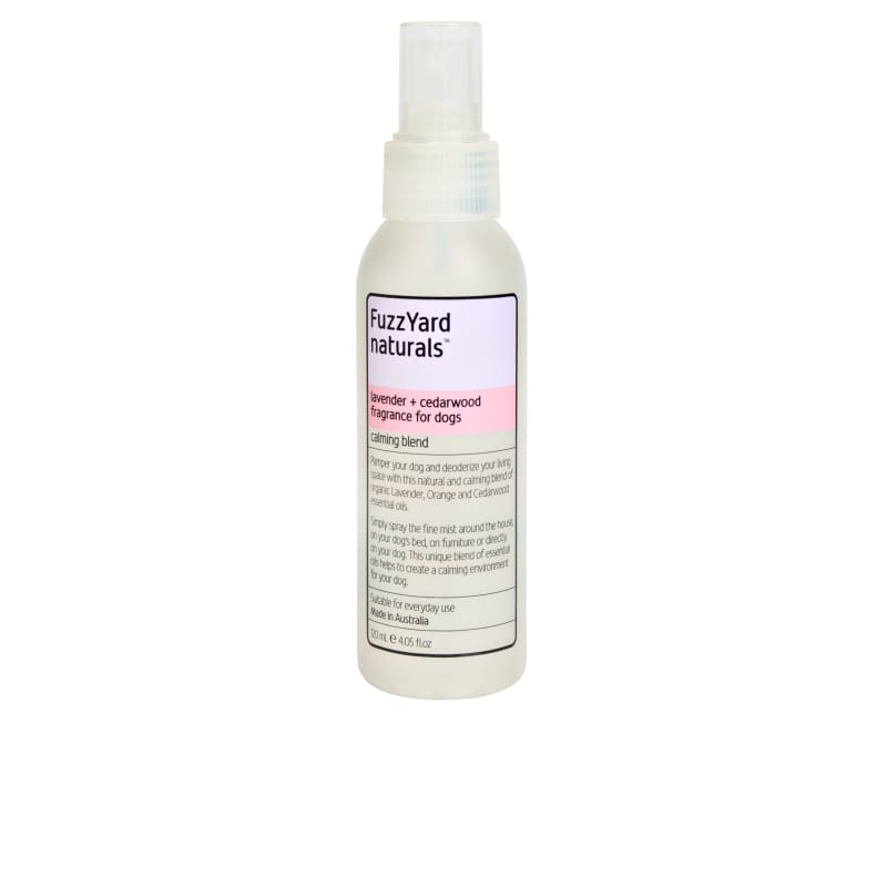 Fuzzyard [15% OFF] Fuzzyard Aromatherapy Mists Lavender and Cedarwood Calming Dog Spray 120ml Grooming & Hygiene