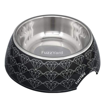 Fuzzyard [15% OFF] Fuzzyard Black Diamond Easy Feeder Dog Bowl (3 Sizes) Dog Accessories