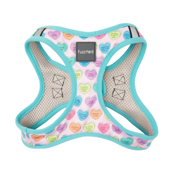 Fuzzyard [15% OFF] Fuzzyard Candy Hearts Dog Step-in-Harness (5 Sizes) Dog Accessories
