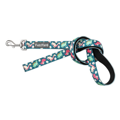 Fuzzyard [15% OFF] Fuzzyard Dinosaur Land Dog Lead (2 Sizes) Dog Accessories