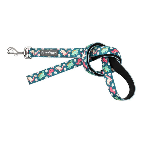 Fuzzyard [15% OFF] Fuzzyard Dinosaur Land Dog Lead (2 Sizes) Dog Accessories