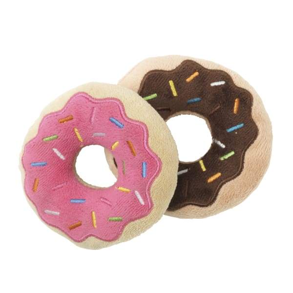 Fuzzyard [15% OFF] Fuzzyard Donuts Plush Dog Toy (2pcs) Dog Accessories