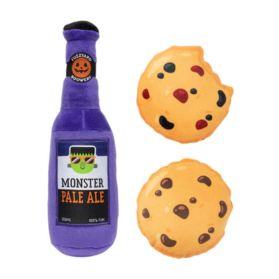 Fuzzyard [15% OFF] Fuzzyard Halloween Monster Pale Ale & Cookies Dog Toy Dog Accessories