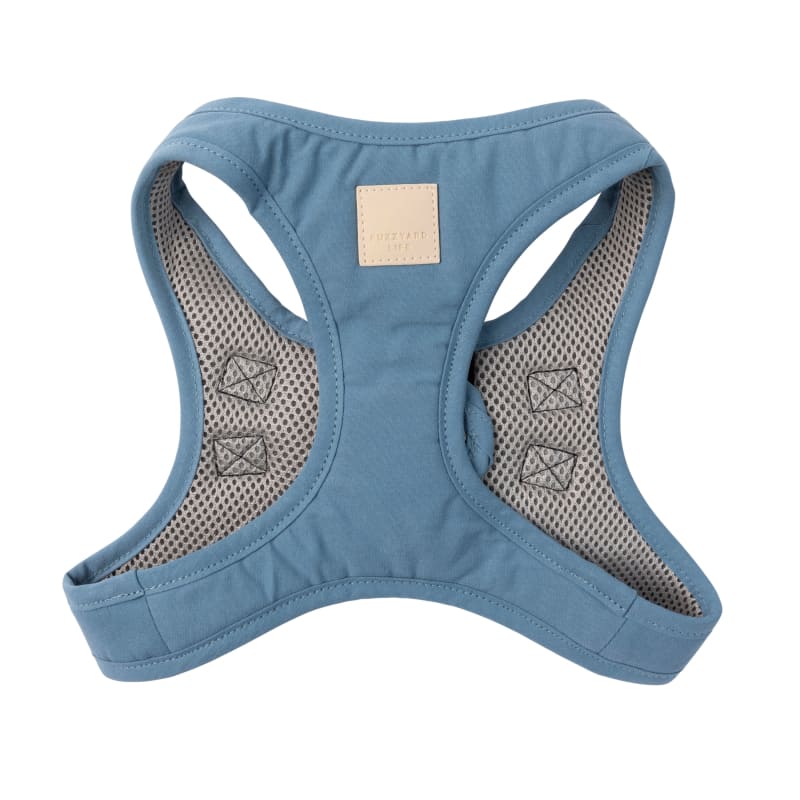 Fuzzyard [15% OFF] Fuzzyard Life Cotton French Blue Dog Step-In Harness (6 Sizes) Dog Accessories