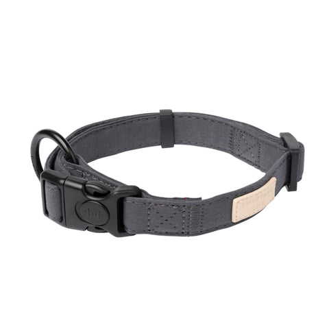 Fuzzyard [15% OFF] Fuzzyard Life Cotton Slate Grey Dog Collar (3 Sizes) Dog Accessories