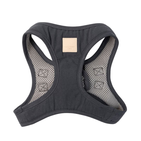 Fuzzyard [15% OFF] Fuzzyard Life Cotton Slate Grey Dog Step-In Harness (6 Sizes) Dog Accessories