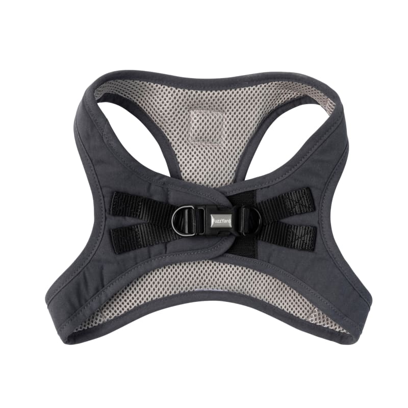 Fuzzyard [15% OFF] Fuzzyard Life Cotton Slate Grey Dog Step-In Harness (6 Sizes) Dog Accessories