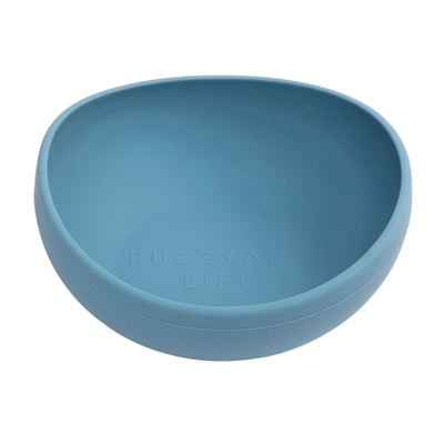 Fuzzyard [15% OFF] Fuzzyard Life French Blue Silicone Feeding Dog Bowl (3 Sizes) Dog Accessories