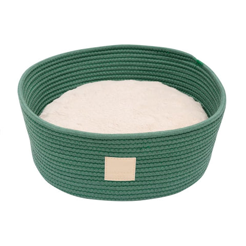 Fuzzyard [15% OFF] Fuzzyard Life Myrtle Green Rope Basket Pet Bed Dog Accessories