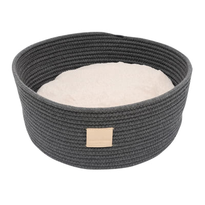 Fuzzyard [15% OFF] Fuzzyard Life Slate Grey Rope Basket Pet Bed Dog Accessories