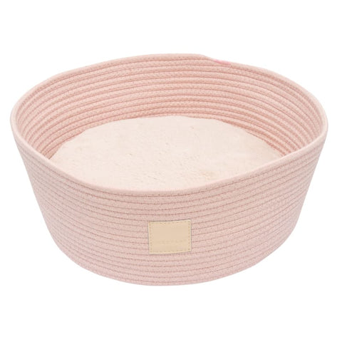 Fuzzyard [15% OFF] Fuzzyard Life Soft Blush Rope Basket Pet Bed Dog Accessories
