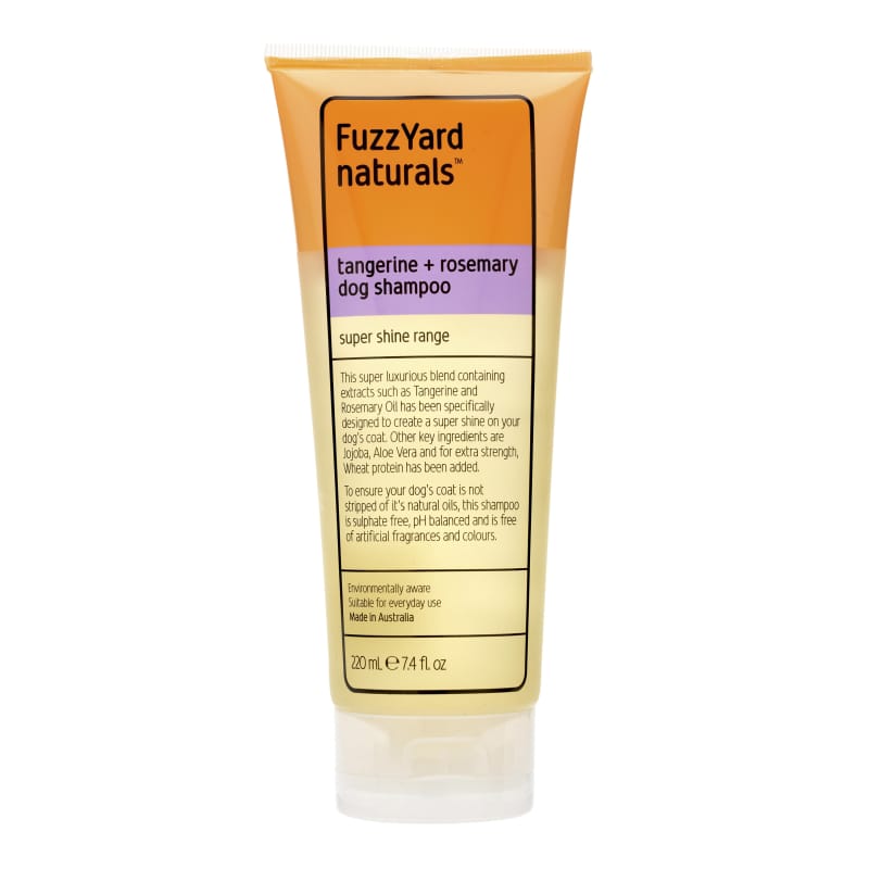 Fuzzyard [11.11 DEALS! 2 FOR $29] Fuzzyard Tangerine and Rosemary Super Shine Dog Shampoo 220ml Grooming & Hygiene