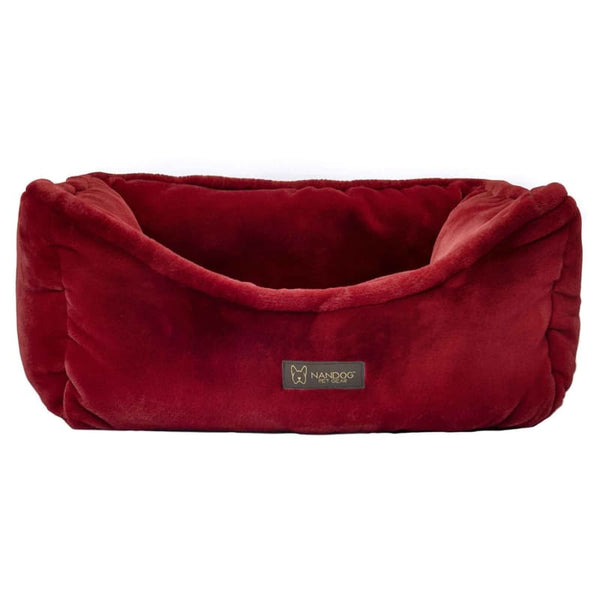 Nandog Pet Gear Nandog Pet Gear Cloud Burgundy Super Soft Luxe Reversible Bed Dog Accessories