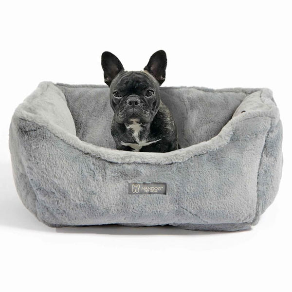 Nandog Pet Gear Nandog Pet Gear Cloud Grey Super Soft Luxe Reversible Bed Dog Accessories