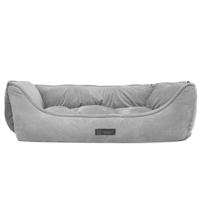 Nandog Pet Gear Nandog Pet Gear Plush Gray Super Soft Luxe Big Dog Bed Dog Accessories