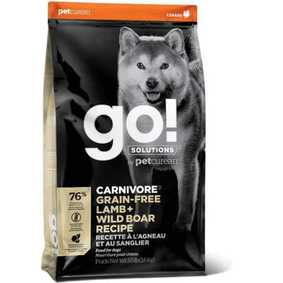 Go! GO! Solutions Carnivore Grain Free Lamb + Wild Boar Recipe Dry Dog Food Dog Food & Treats
