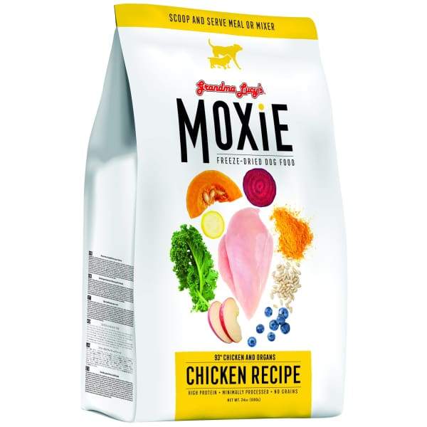 Grandma Lucys [10% OFF] Grandma Lucys Moxie Chicken Recipe Grain-Free Freeze Dried Dog Food 8oz Dog Food & Treats