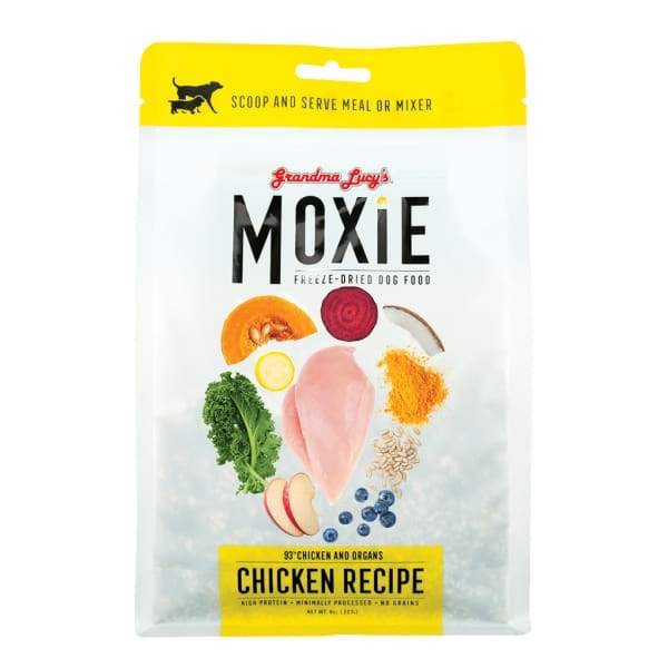 Grandma Lucys [10% OFF] Grandma Lucys Moxie Chicken Recipe Grain-Free Freeze Dried Dog Food 8oz Dog Food & Treats