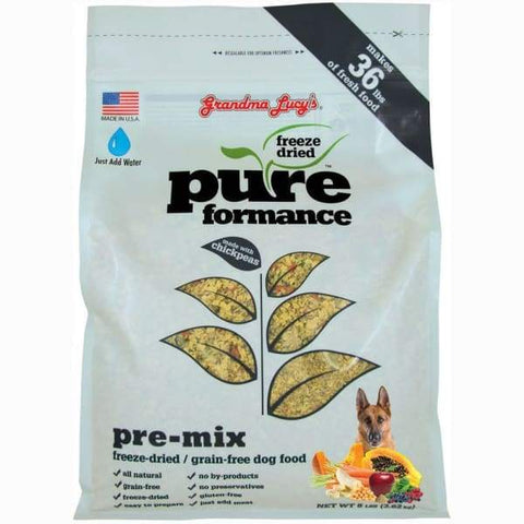 Grandma Lucys Grandma Lucys Pureformance Pre-Mix Freeze-Dried Grain-Free Dog Food 3lb Dog Food & Treats