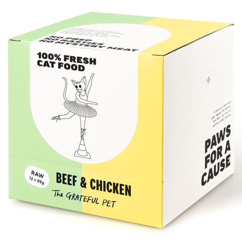 The Grateful Pet [10% OFF] The Grateful Pet Beef & Chicken Frozen Raw Cat Food 1.02kg Cat Food & Treats