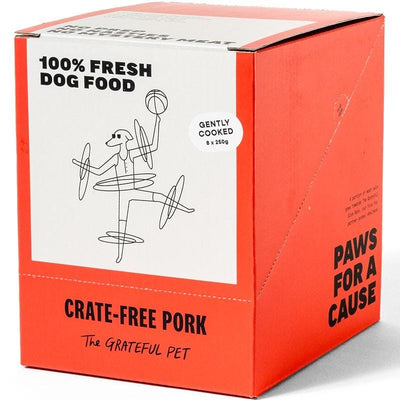 The Grateful Pet [LIMITED-TIME 10% OFF FOR 6KG] The Grateful Pet Gently Cooked Crate-free Pork Frozen Dog food 2kg Dog Food & Treats