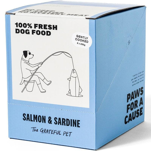 The Grateful Pet [LIMITED-TIME 10% OFF FOR 6KG] The Grateful Pet Gently Cooked Salmon & Sardine Frozen Dog food 2kg Dog Food & Treats