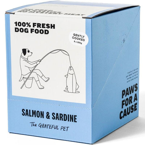 The Grateful Pet [LIMITED-TIME 10% OFF FOR 6KG] The Grateful Pet Gently Cooked Salmon & Sardine Frozen Dog food 2kg Dog Food & Treats