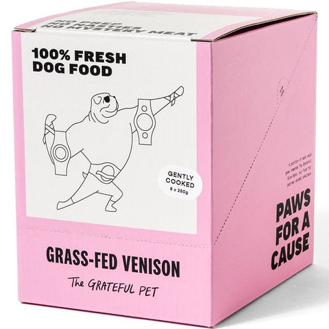 The Grateful Pet [LIMITED-TIME 10% OFF FOR 6KG] The Grateful Pet Gently Cooked Grass-fed Venison Frozen Dog food 2kg Dog Food & Treats