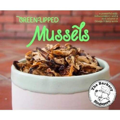 The Barkery Singapore The Barkery Green-Lipped Mussel Dehydrated Dog Treats 50g Dog Food & Treats