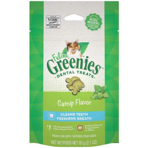Greenies [20% OFF] Greenies Catnip Flavour Cat Dental Treats 2.1oz Cat Food & Treats