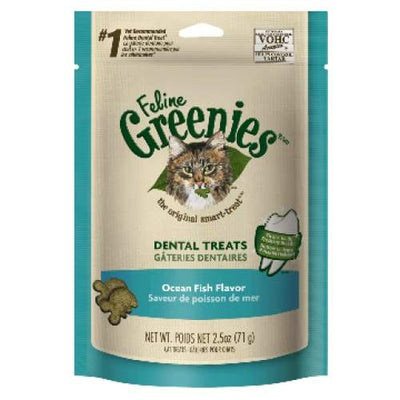 Greenies [20% OFF] Greenies Ocean Fish Flavour Cat Dental Treats 2.5oz Cat Food & Treats