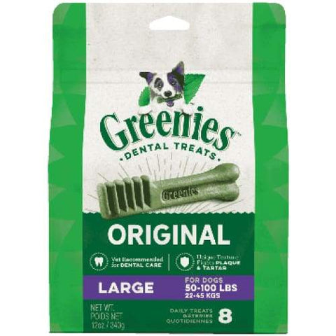 Greenies [20% OFF] Greenies Original Large Dog Dental Chews 12oz Dog Food & Treats