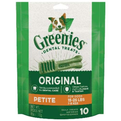 Greenies [20% OFF] Greenies Original Petite Dog Dental Chews 6oz/12oz Dog Food & Treats
