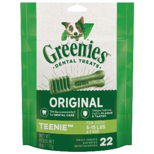 Greenies [20% OFF] Greenies Original Teenie Dog Dental Chews 6oz/12oz Dog Food & Treats
