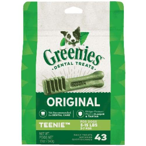 Greenies [20% OFF] Greenies Original Teenie Dog Dental Chews 6oz/12oz Dog Food & Treats