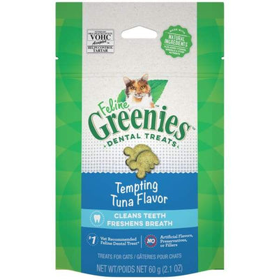 Greenies [20% OFF] Greenies Tempting Tuna Flavour Cat Dental Treats 2.1oz Cat Food & Treats