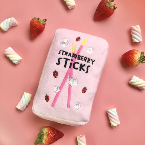 Hey Cuzzies [LIMITED-TIME 15% OFF 1-11TH OCT] Hey Cuzzies Hide N Seek Strawberry Pawky Dog Toy Dog Accessories