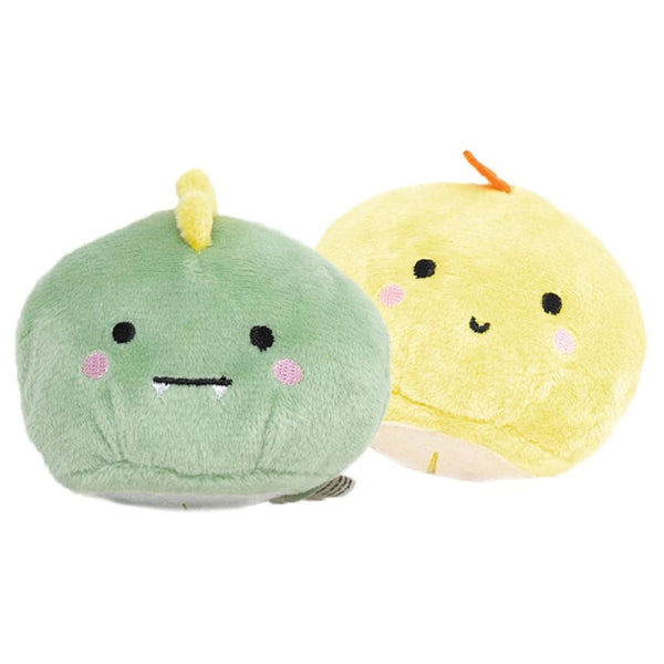 Hey Cuzzies Hey Cuzzies Mochi Monsters Dino & Chic Dog Toy Dog Accessories